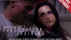 Erken Boşalan Gence Üvey Abladan Aktif Destek